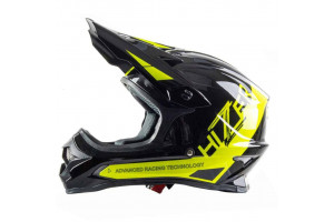Шлем мото кроссовый HIZER J6805 #1 (M) black/yellow