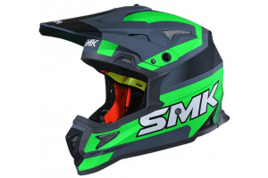 Шлем SMK ALLTERRA X-THROTTLE, цвет черный/зеленый (S)