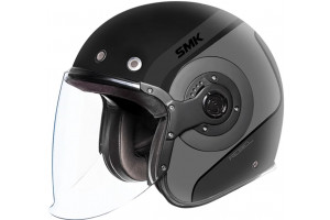 Шлем SMK RETRO JET REBEL, цвет черный/серый (M)
