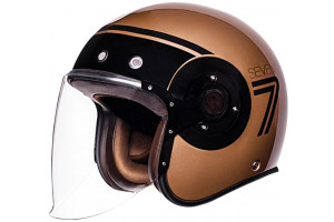 Шлем SMK RETRO JET SEVEN, цвет бронзовый/черный (S)